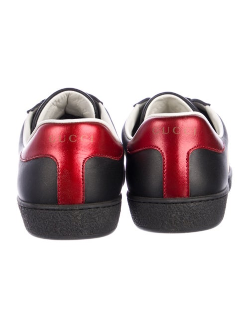 Gucci Leather Graphic Print Sneakers