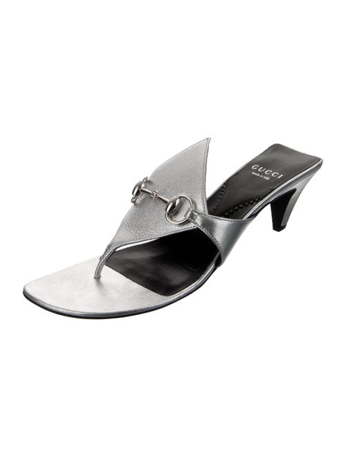 Gucci 1955 Horsebit Accent Leather Slides