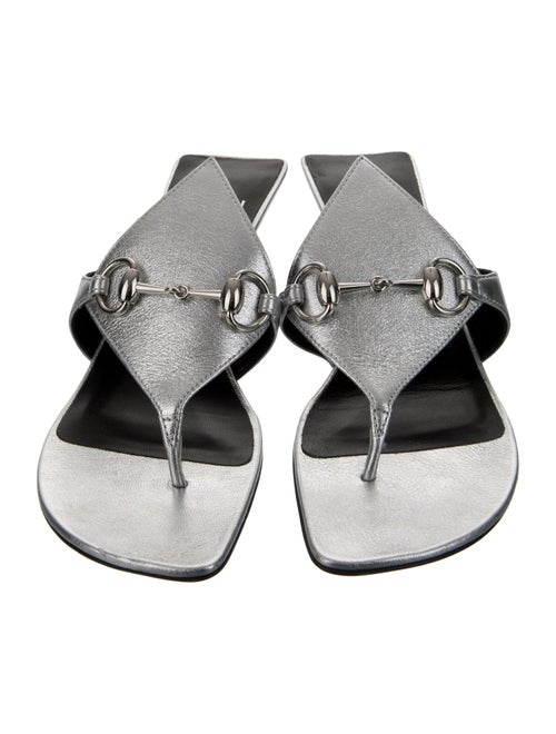 Gucci 1955 Horsebit Accent Leather Slides