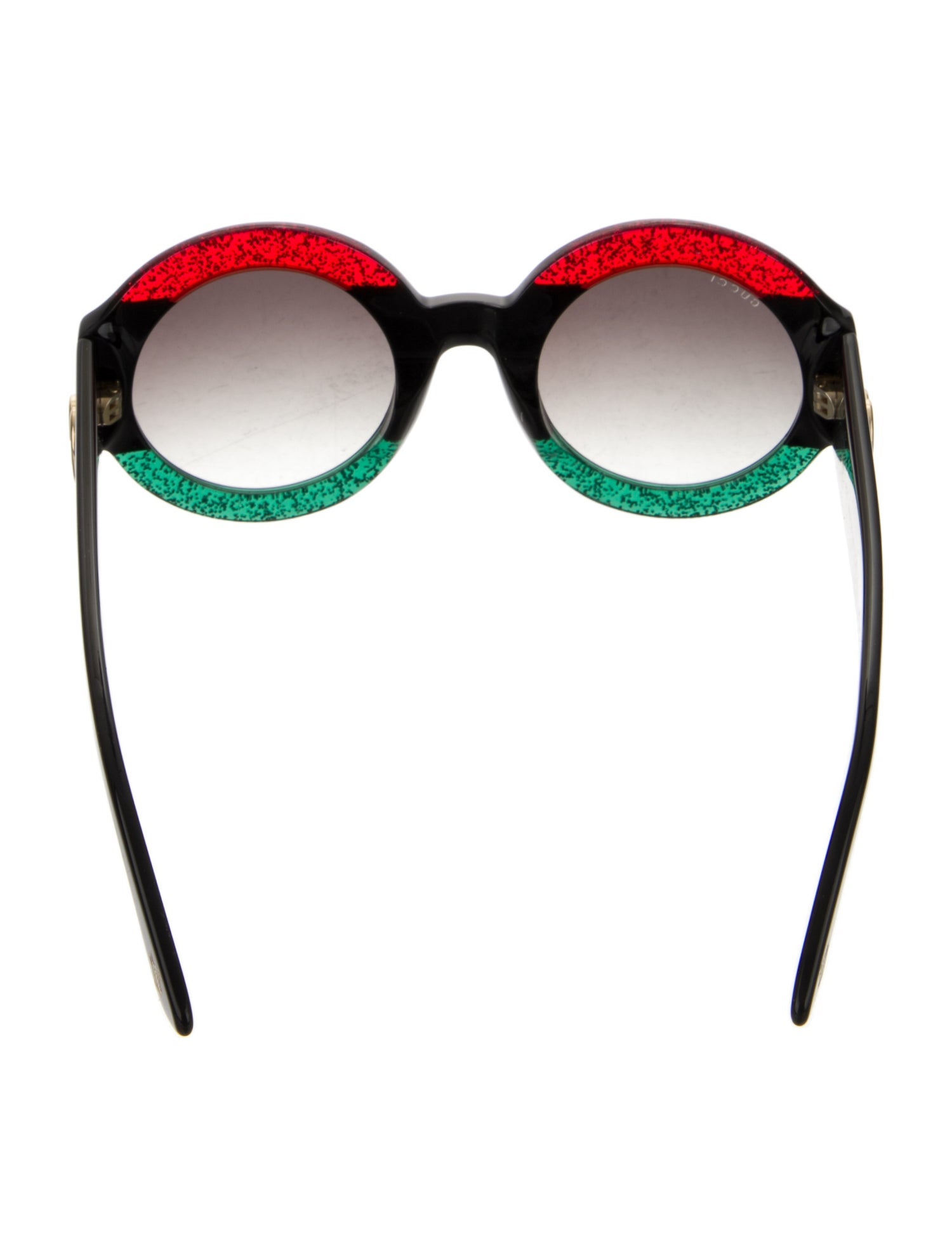 Gucci Web Accent Round Sunglasses