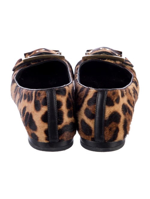 Gucci Ponyhair Animal Print Ballet Flats