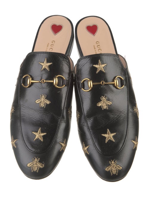Gucci Horsebit Accent Leather Mules
