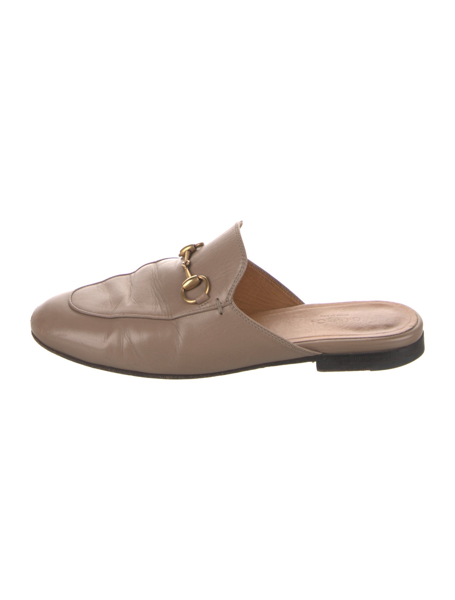 Gucci Horsebit Accent Leather Mules