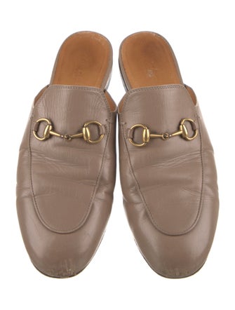 Gucci Horsebit Accent Leather Mules