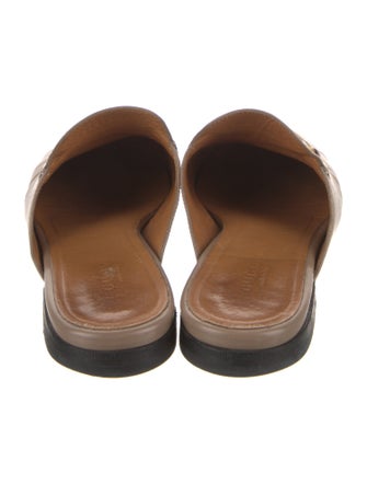 Gucci Horsebit Accent Leather Mules