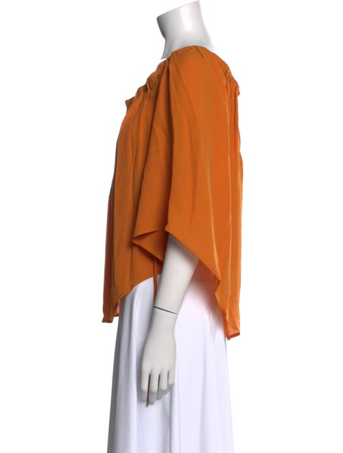 Gucci Silk Scoop Neck Blouse