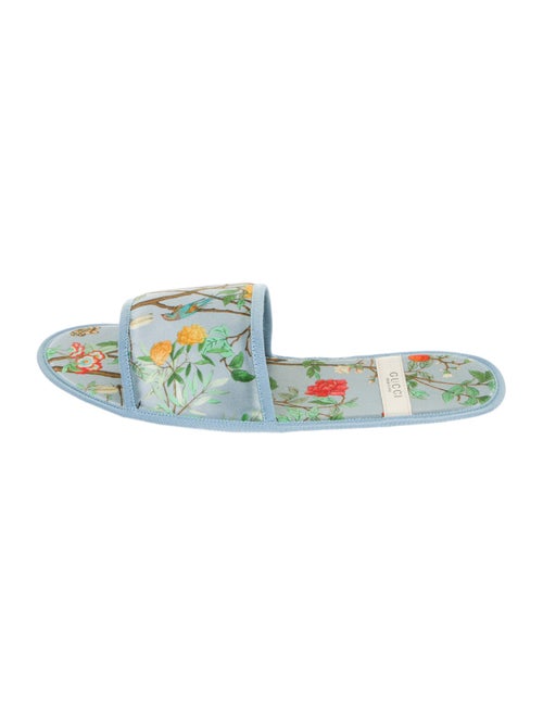 Gucci Satin Floral Print Slides