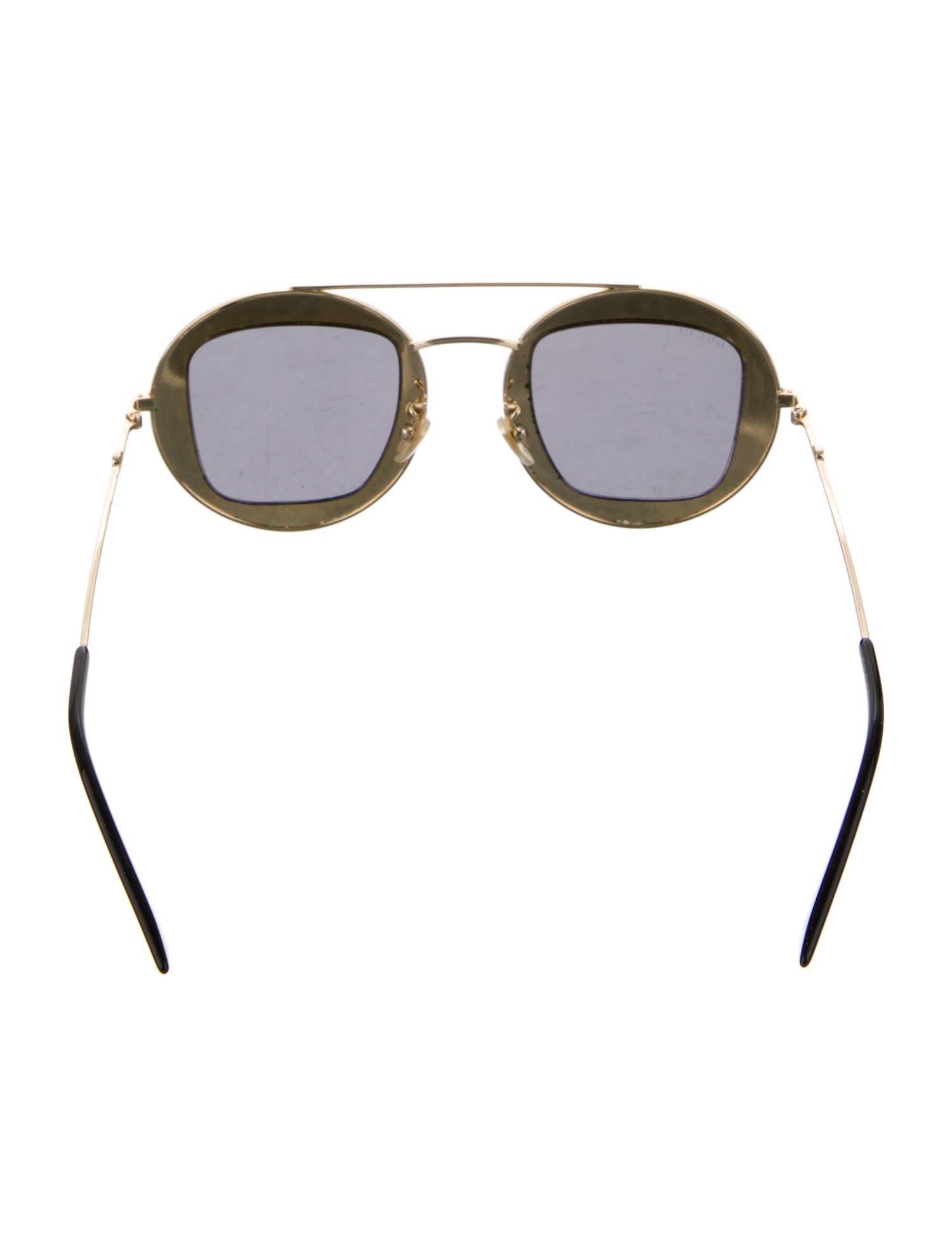 Gucci Interlocking G Logo Aviator Sunglasses