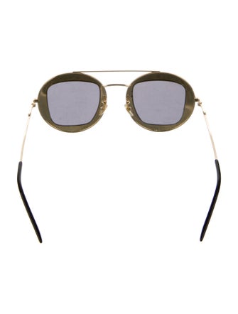 Gucci Interlocking G Logo Aviator Sunglasses