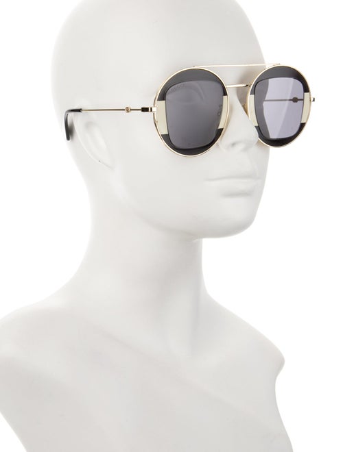 Gucci Interlocking G Logo Aviator Sunglasses