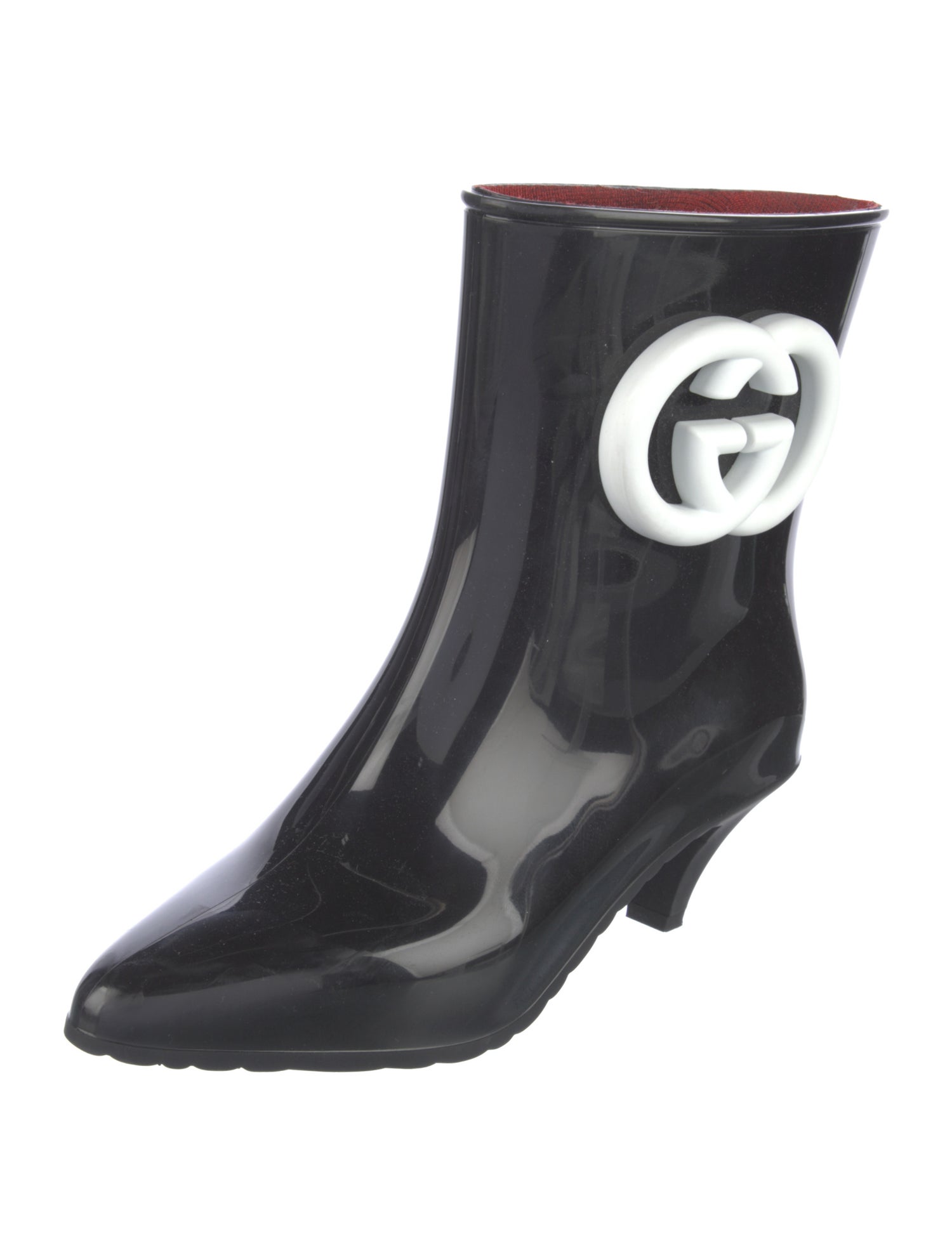 Gucci Interlocking G Logo Rubber Rain Boots