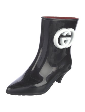 Gucci Interlocking G Logo Rubber Rain Boots