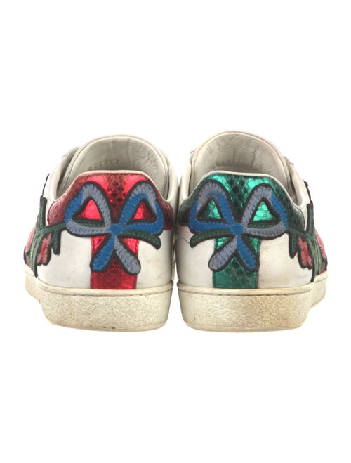 Gucci Web Accent Leather Sneakers