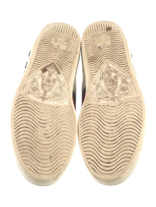 Gucci Web Accent Leather Sneakers