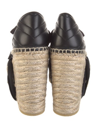 Gucci Double G Logo Jute D'Orsay Pumps