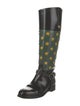 Gucci 1955 Horsebit Accent Patent Leather Riding Boots