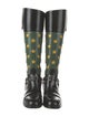 Gucci 1955 Horsebit Accent Patent Leather Riding Boots