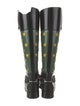 Gucci 1955 Horsebit Accent Patent Leather Riding Boots