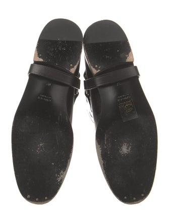 Gucci 1955 Horsebit Accent Patent Leather Riding Boots