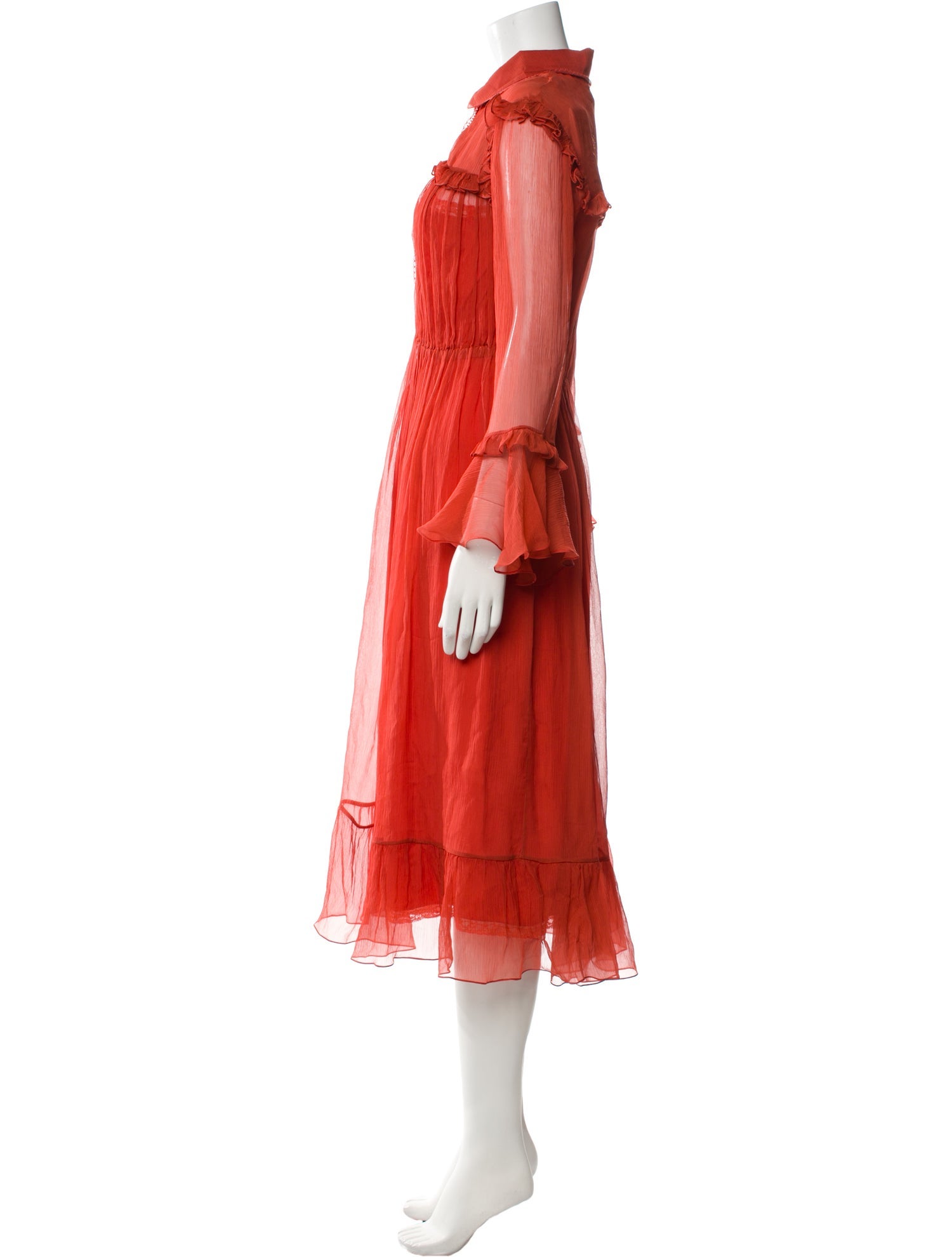 Gucci Organza Midi Length Dress