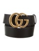 Gucci Double G Logo Leather Waist Belt