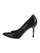 Gucci Bamboo Accent Patent Leather Pumps
