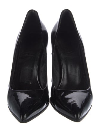 Gucci Bamboo Accent Patent Leather Pumps