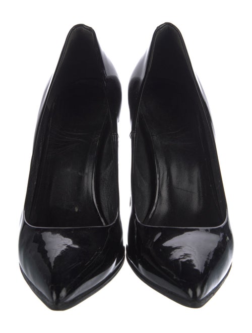 Gucci Bamboo Accent Patent Leather Pumps