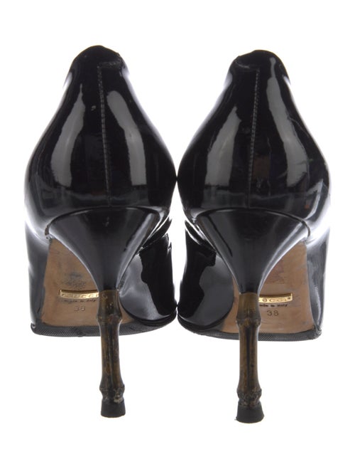 Gucci Bamboo Accent Patent Leather Pumps