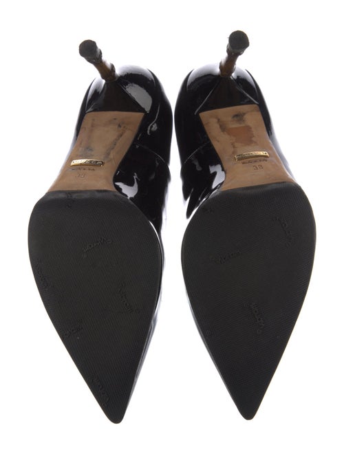 Gucci Bamboo Accent Patent Leather Pumps