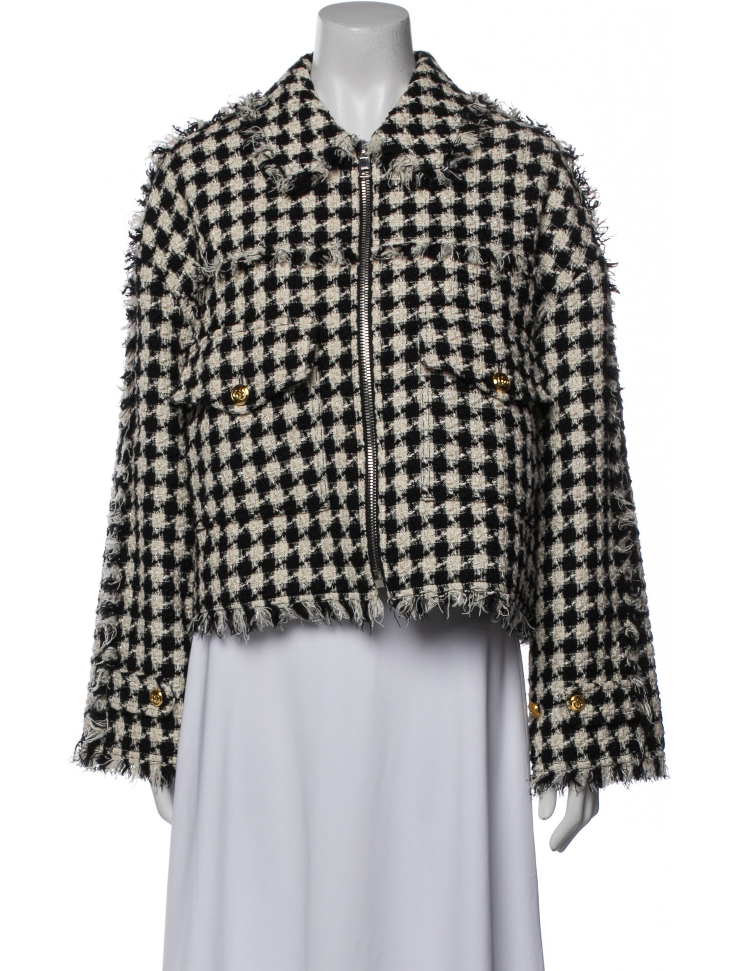Gucci 2023 Houndstooth Print Evening Jacket