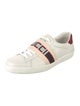 Gucci Web Accent Leather Sneakers