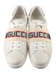 Gucci Web Accent Leather Sneakers