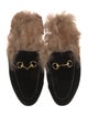Gucci Horsebit Accent Velvet Mules
