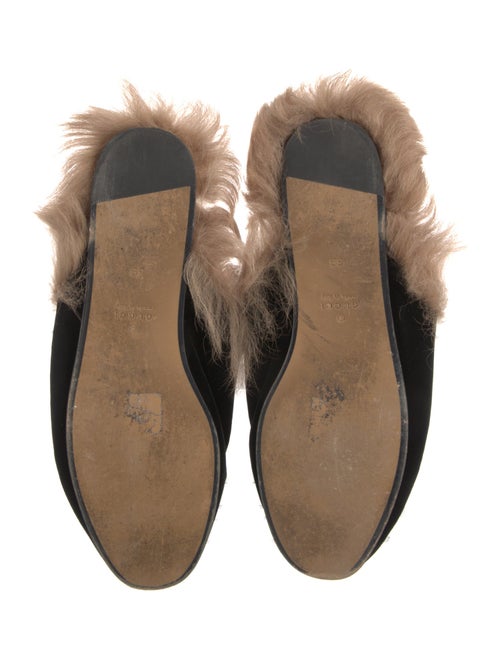Gucci Horsebit Accent Velvet Mules