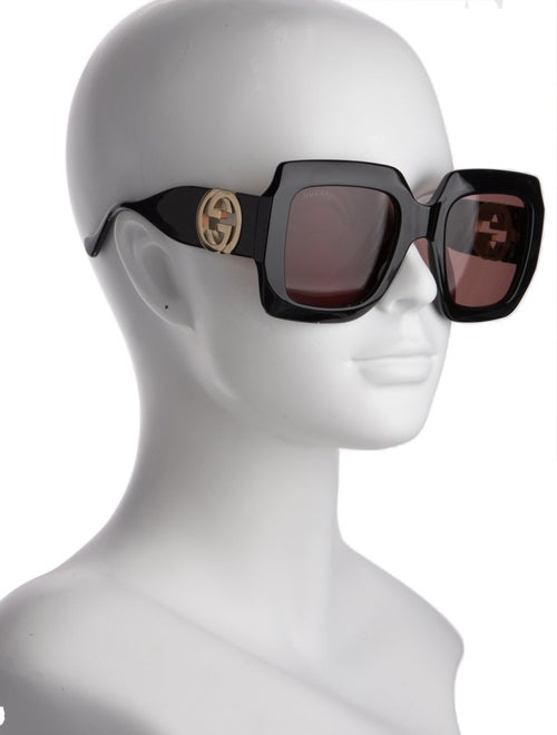 Gucci Interlocking G Logo Square Sunglasses