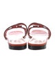 Gucci Interlocking G Logo Leather Slides