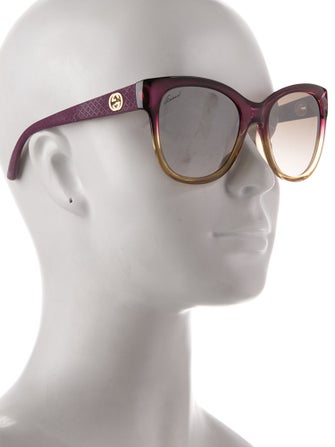 Gucci Interlocking G Logo Wayfarer Sunglasses