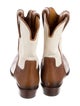Gucci Leather Colorblock Pattern Chelsea Boots
