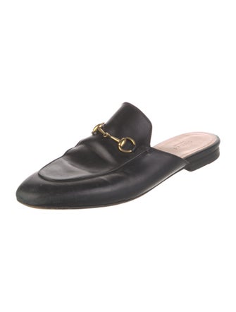 Gucci Horsebit Accent Leather Mules