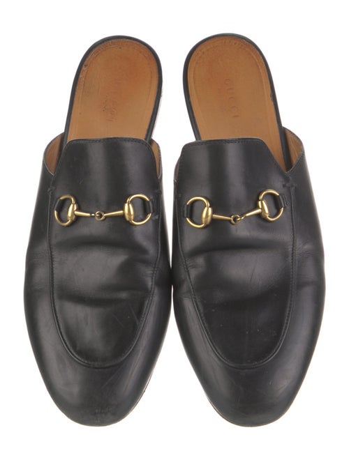 Gucci Horsebit Accent Leather Mules