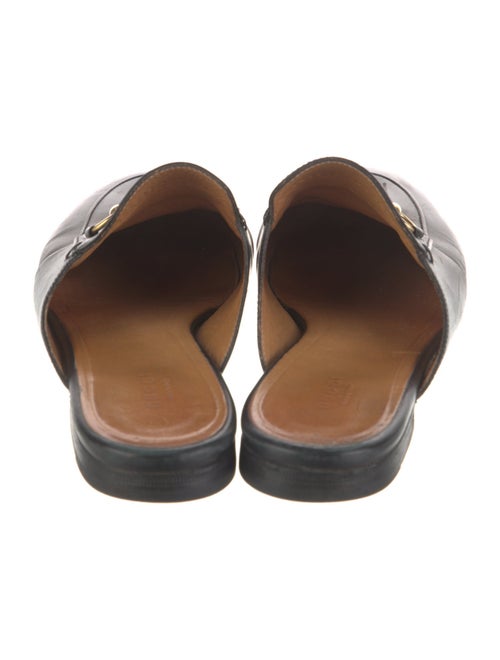 Gucci Horsebit Accent Leather Mules