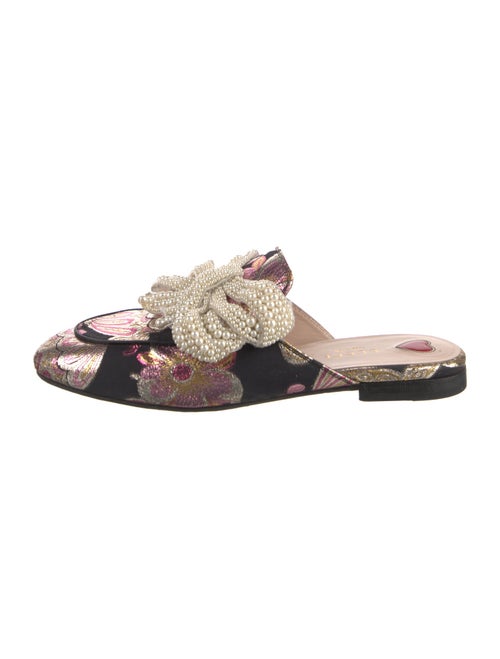 Gucci Jacquard Floral Print Mules