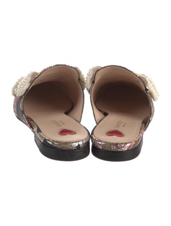 Gucci Jacquard Floral Print Mules