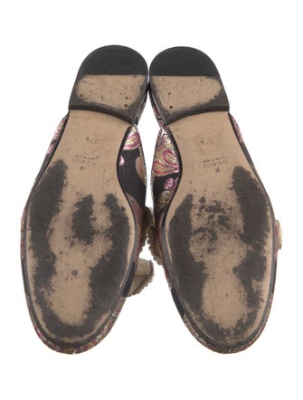 Gucci Jacquard Floral Print Mules