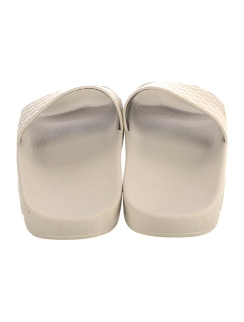 Gucci Microguccissima Pattern Leather Slides