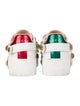 Gucci Web Accent Leather Sneakers