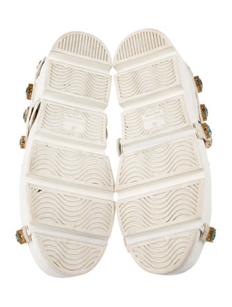 Gucci Web Accent Leather Sneakers