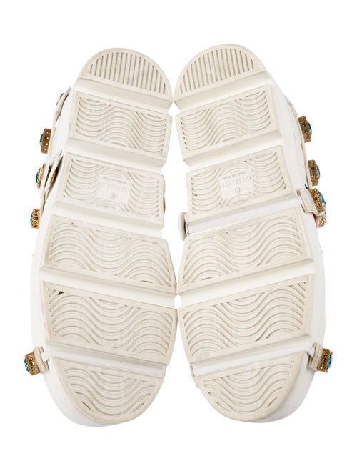 Gucci Web Accent Leather Sneakers