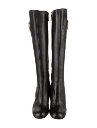 Gucci Interlocking G Logo Leather Boots